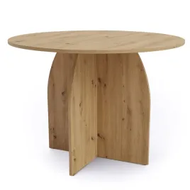 okragly-stol-do-jadalni-japandi-100cm-dab-artisan
