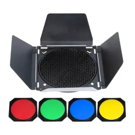 wrota-godox-bd-04-do-lamp-led-7-cali-grid-filtry-zelowe-foto-video