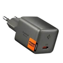 spigen-ee301eu-gan-essential-1-port-network-charger-30w-gunmetal