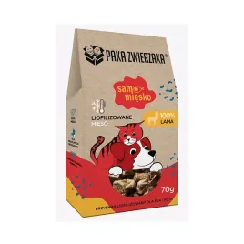 paka-zwierzaka-przysmak-liofilizowany-samo-miesko-lama-70g