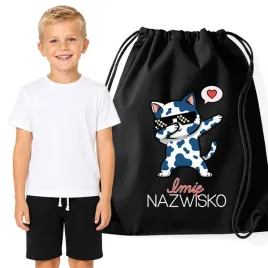 zestaw-koszulka-spodenki-stroj-na-wf-104-dla-chlopca-imie-kotek-worek