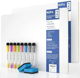 tablice-suchoscieralne-nicpro-a3-dwustronne-2-szt-8-markerow-gumki