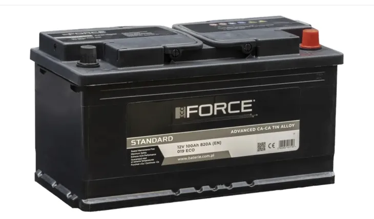 AKUMULATOR 12V ECOFORCE 100AH 820A P+ , RADOM