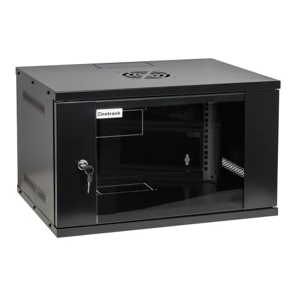 Szafa serwerowa wisząca RACK 19” 6U 400mm Netrack ECO-Line czarna