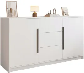 biala-komoda-do-salonu-150-cm-z-szufladami-i-uchwytami-lesto
