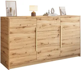 komoda-na-ubrania-z-szufladami-i-uchwytami-150-cm-dab-artisan-lesto