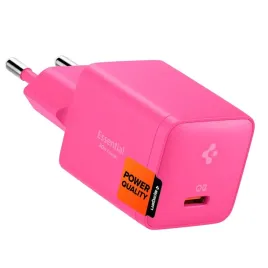 spigen-ee301eu-gan-essential-1-port-network-charger-30w-pink