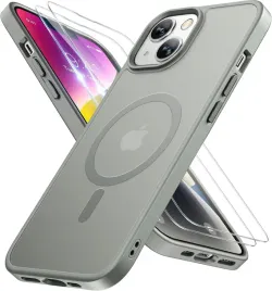 miracase-etui-magsafe-do-iphone-13-14-2x-szklo-lcd-jasne-szare-matowe
