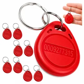 brelok-rfid-125khz-czerwona-pastylka-zblizeniowa-nfc-unique-domofony-x10-sz