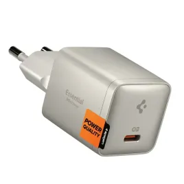 spigen-ee301eu-gan-essential-1-port-network-charger-30w-natural-titanium