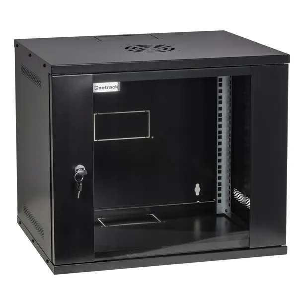 Szafa serwerowa wisząca RACK 19” 9U 400mm Netrack ECO-Line czarna