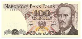 100-zl-l-warynski-1976r-ar-stan-unc-rzadki