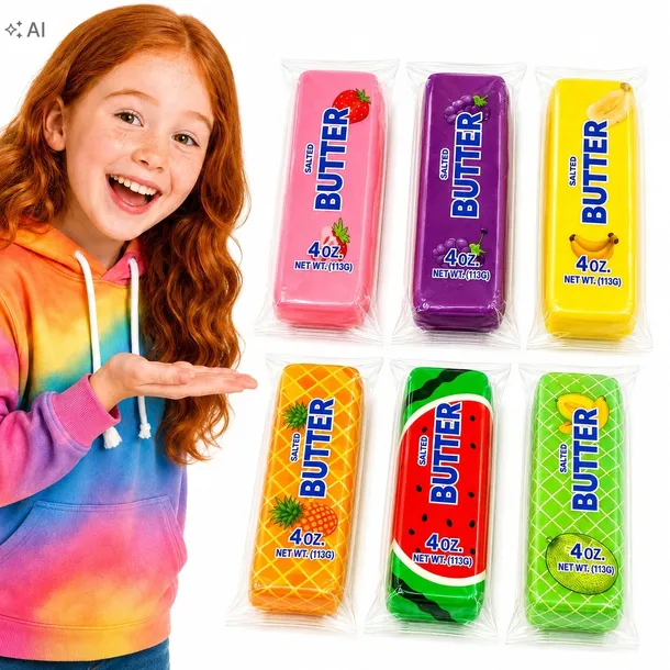GNIOTEK ANTYSTRESOWY MASŁO BUTTER PACHNĄCY SQUISHY 6w1