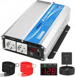 giandel-falownik-przetwornica-napiecia-2000w-12-v-240-v-z-2-gniazdami-ac