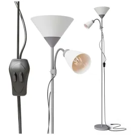 lampa-stojaca-podlogowa-led-lampka-do-czytania-2x-e27-regulowana-szara