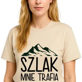 koszulka-t-shirt-migdalowy-damski-szlak-mnie-trafia-dla-gorocholika-m
