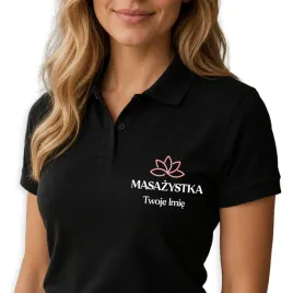 koszulka-polo-czarna-damska-z-haftem-dla-pracownika-masazystka-imie-l