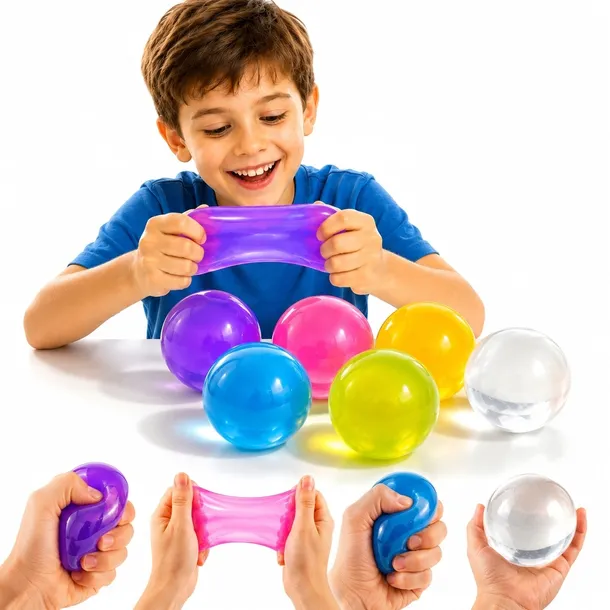 Gniotek Kokosowy Olej Squishy Wazelinowy Antystresowy Sensoryczny Kostka