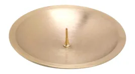 podstawka-pod-swiece-mosiezna-8-cm-zlota-matowa-z-kolcem-na-stol