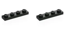 lego-plytka-1x4-3710-371026-czarny-2-szt