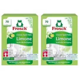 frosch-tabletki-do-zmywarek-classic-limonkowe-zestaw-2-x-70-szt