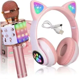 zestaw-sluchawki-nauszne-dla-dzieci-kocie-mikrofon-karaoke-bluetooth