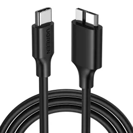 kabel-ugreen-us312-micro-b-usb-3-0-usb-c-1m-czarny