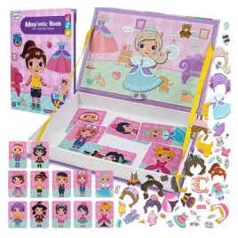 ksiazka-ukladanka-magnetyczna-lalka-ubieranie-dziewczynki-puzzle-dla