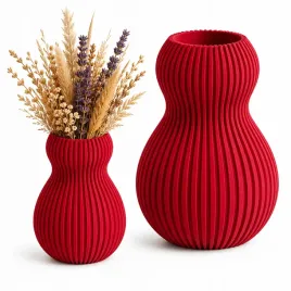 wazon-dekoracyjny-3d-czerwony-nowoczesny-design-20-cm