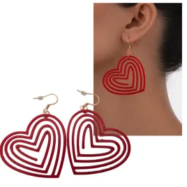 kolczyki-serca-czerwone-nowoczesne-lekkie-eko-pla-prezent-unikat-handmade