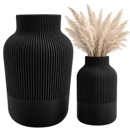 wazon-dekoracyjny-ryflowany-boho-skandynawski-na-kwiaty-suche-czarny-25cm