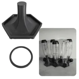 ociekacz-stojak-na-butelke-sodastream-modulowy-suszarka-hexagon-czarny