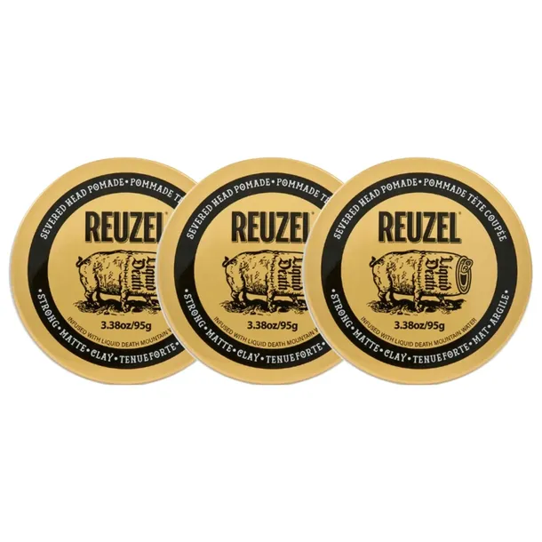 Reuzel Severed Head Clay Pomade Pomada 3x 95 g
