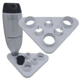 ociekacz-suszarka-na-butelki-sodastream-3-sloty-z-nakretkami-trojkat-bialy