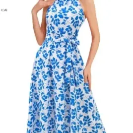 sukienka-w-kwiaty-z-paskiem-bbonlinedress-bialo-niebieska-m