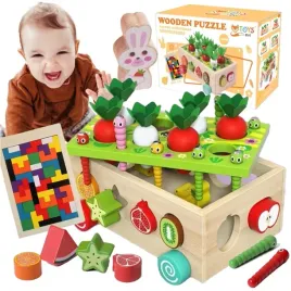 montessori-drewniany-zestaw-zlap-robaczka-sorter-klockow-auto-ukladanka