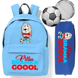 plecak-szkolny-niebieski-piornik-wyprawka-do-szkoly-pilka-bramka-goool