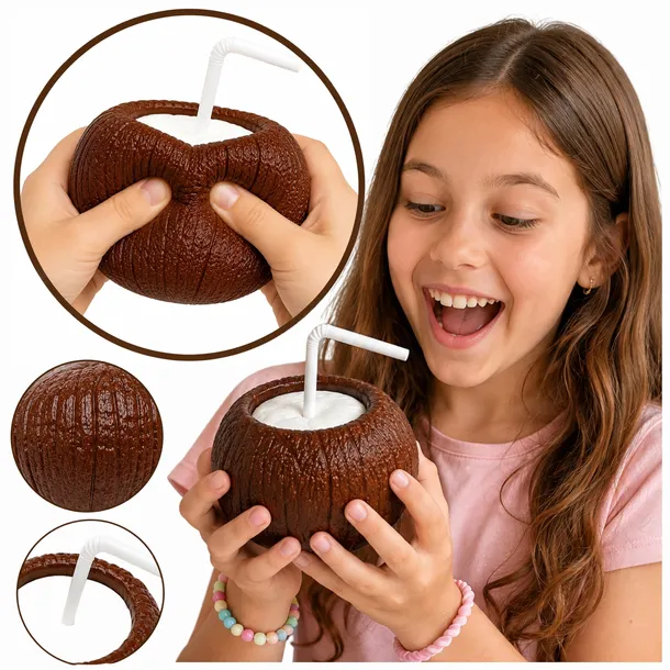 GNIOTEK KOKOS 3D SQUISHY ASMR SENSORYCZNY ANTYSTRESOWY ZABAWKA DLA DZIECI