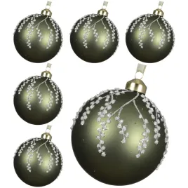 bombki-szklane-oliwkowe-10-cm-galazki-i-kropki-6-szt