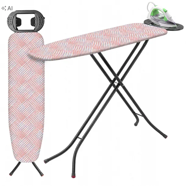 DESKA DO PRASOWANIA DUŻA 110x30cm STANDARDOWA SKŁADANA UCHWYT NA ŻELAZKO