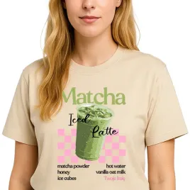 koszulka-damska-migdalowa-dla-milosniczki-matchy-matcha-iced-latte-imie-m