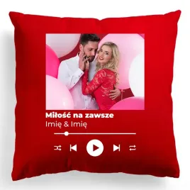 poduszka-czerwona-prezent-walentynki-milosc-na-zawsze-twoje-zdjecie-imiona