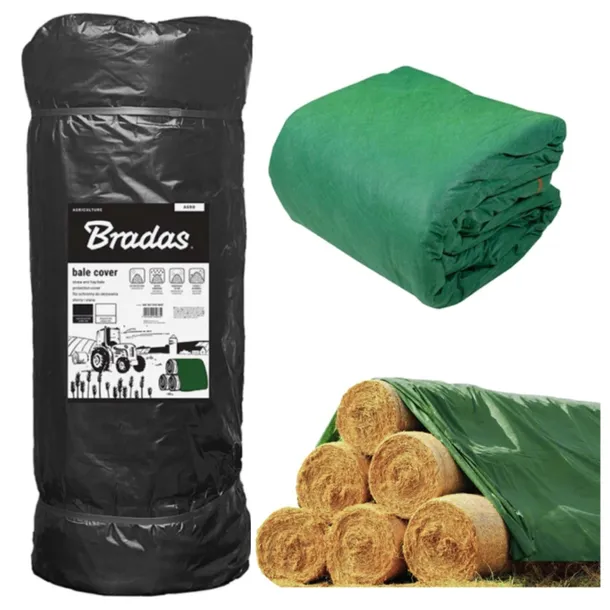 FLIZ do OKRYWANIA SŁOMY siana 15,6x12,5m WIELOSEZONOWY GRUBY UV++ 145g