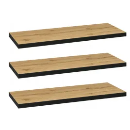 zestaw-2x-polka-scienna-60-cm-debowa-czarne-wykonczenie