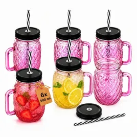 6x-szklany-kubek-ananas-500ml-z-pokrywa-i-rurka-na-lemoniade-drinki-wode