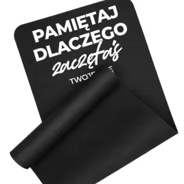 mata-do-cwiczen-czarna-fitness-joga-pamietaj-dlaczego-zaczelas-imie-wzory