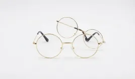 okulary-zerowki-okragle-zlote-vintage-retro-metalowe-klasyczne