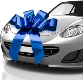 zoe-deco-big-car-bow-glossy-blue-76-cm-30-inch-gift-bows-giant-bow-for-car-bow-for-gifts-big-blue-bow-christmas-bows-for-cars-big-gift-bow