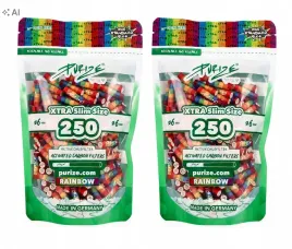 purize-extra-slim-filtry-weglowe-rainbow-250-szt