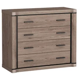 nowoczesna-komoda-dallas-d-2-dab-truflowy-107-cm-czarne-uchwyty